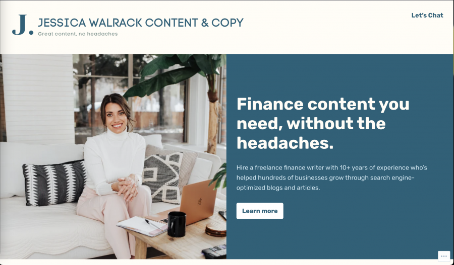 Jessica Walrack: Best Portfolio Examples Of Content Writers 